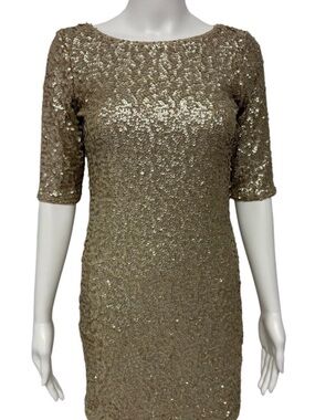 Abercrombie & Fitch Gold Sequin Mini Dress